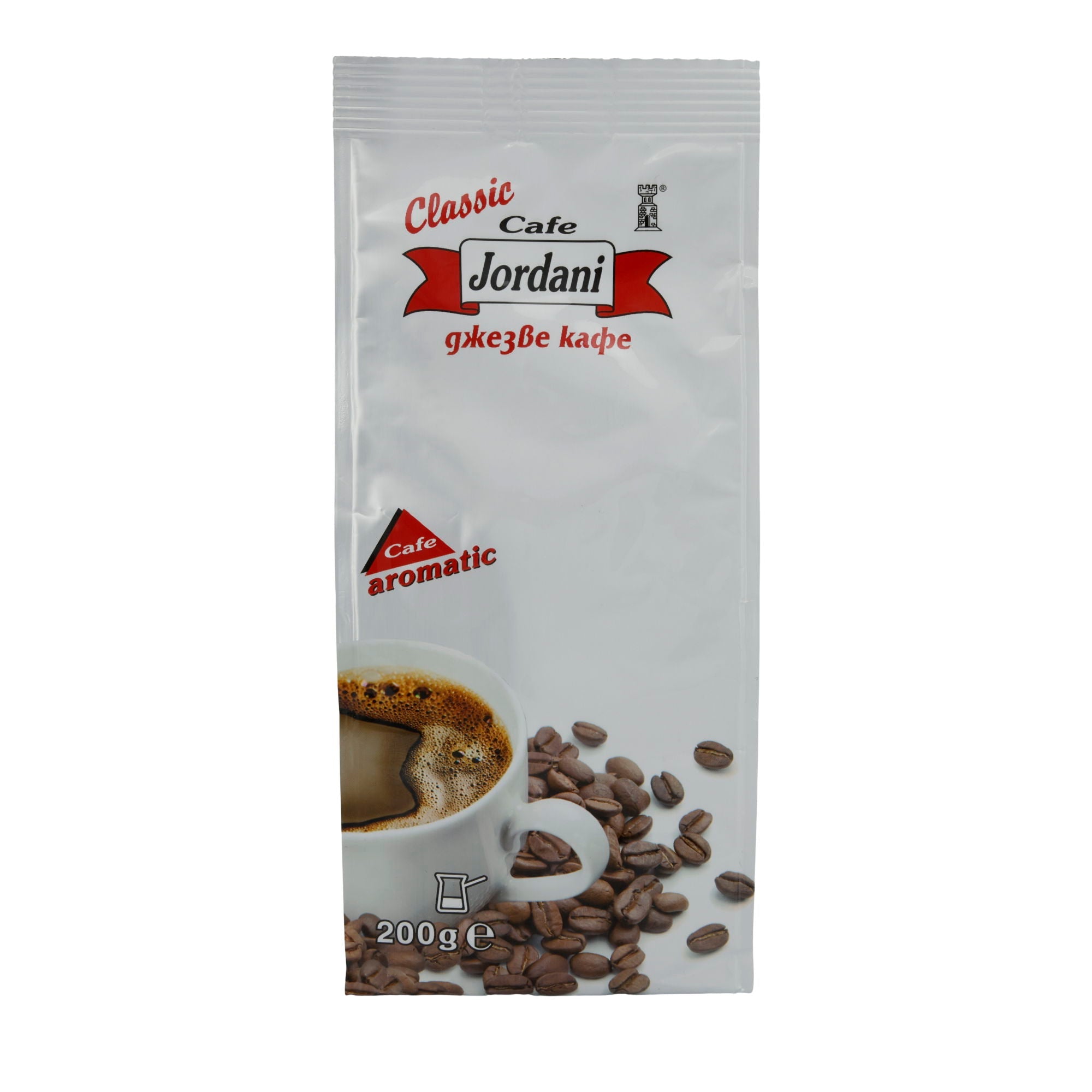 Kaffee Classic Cafe Jordani | Gemahlen | Aromatisch für traditionellen Genuss | 200g JORDANI